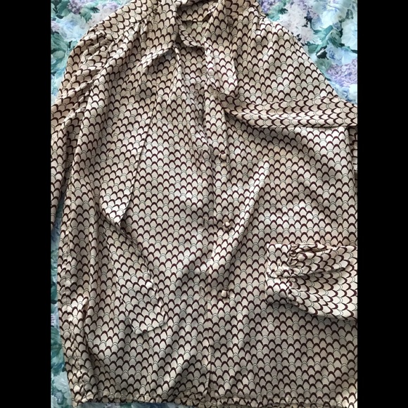 80s Hand Sewn Bow Blouse - Picture 8 of 10